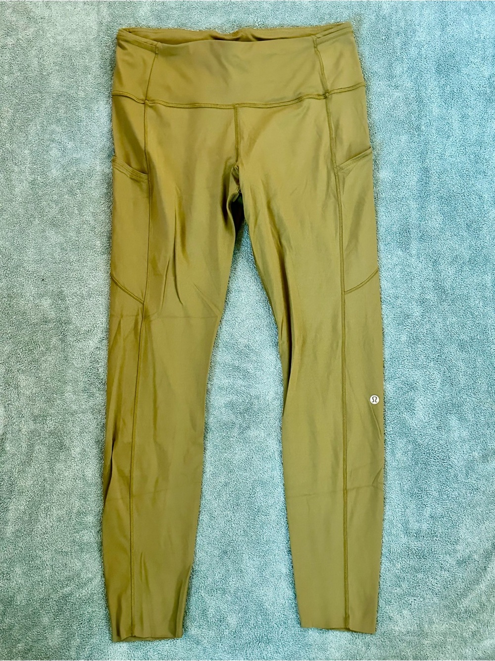 Lululemon Olive Green High Rise Pocket Leggings Women’s Size 10